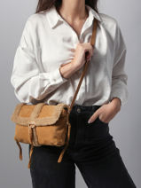 Cross Body Tas Othilia Leder Vanessa bruno Bruin othilia 10V40907-vue-porte